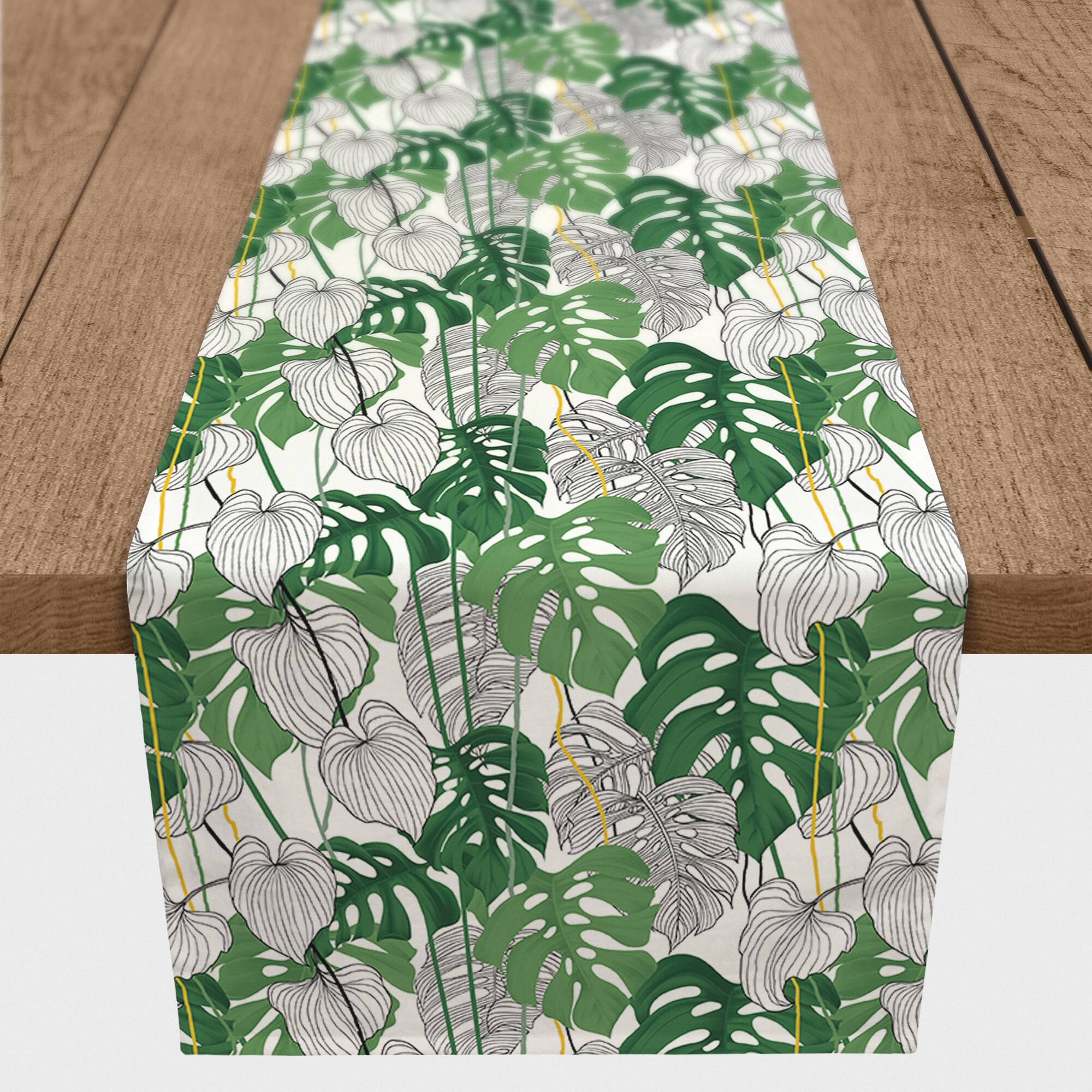 Green Palms Outdoor Table Runner